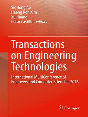 cover image of Transactions on Engineering Technologies